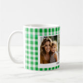 Green Gingham 3 foto Koffiemok (Links)
