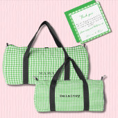 Green Gingham Arbeid & Levering NICU Ziekenhuis Bedankkaart