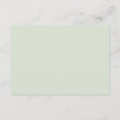 Green Gingham Baby Shower Enclosure Card Informatiekaartje (Achterkant)