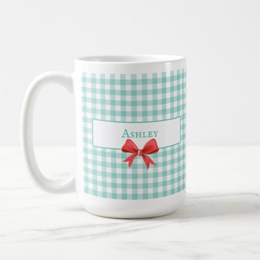 Green Gingham Bow Mok (Links)
