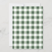 Green Gingham Boy Duck Duck Deuce 2e verjaardag Kaart (Achterkant)