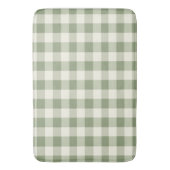 Green Gingham Buffalo Check Plaid Badmat (Voorkant Verticaal)