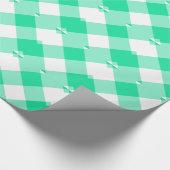 Green Gingham Cadeaupapier (Hoek)