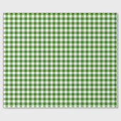 Green Gingham Cadeaupapier (Vlak)
