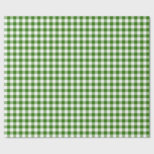 Green Gingham Cadeaupapier (Vlak)