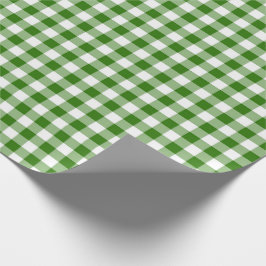 Green Gingham Cadeaupapier