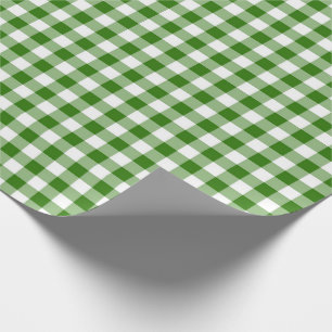 Green Gingham Cadeaupapier
