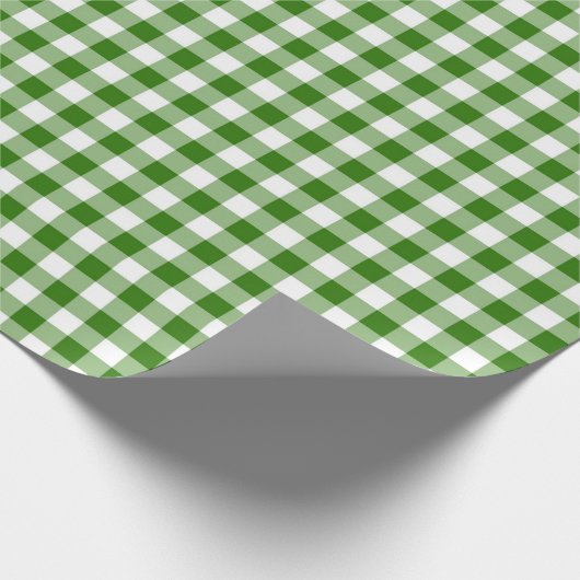 Green Gingham Cadeaupapier (Hoek)