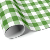 Green Gingham Cadeaupapier (Rol Hoek)
