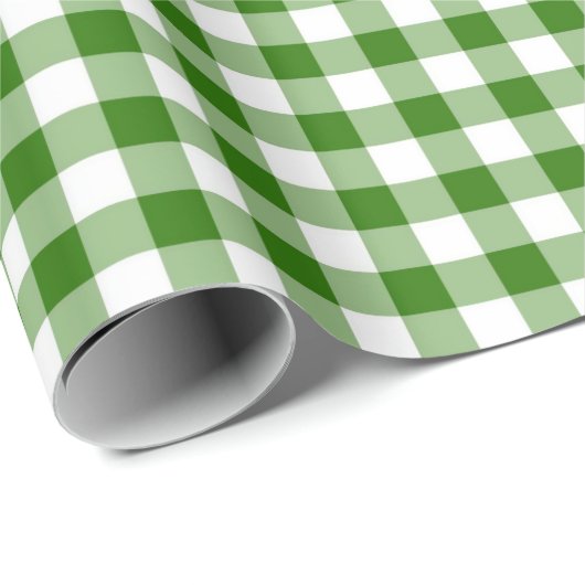 Green Gingham Cadeaupapier (Rol Hoek)