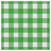 Green Gingham Check Stof (Close Up)