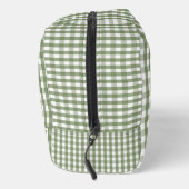 Green Gingham Cute Plaid Cosmetic Pretty Toilettasje (Rechts)