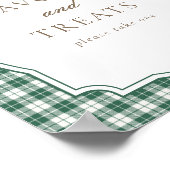 Green Gingham Duck Gender Neutral Favors & Treats Poster (Hoek)