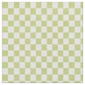 Green Gingham Fabric Stof (Close Up)