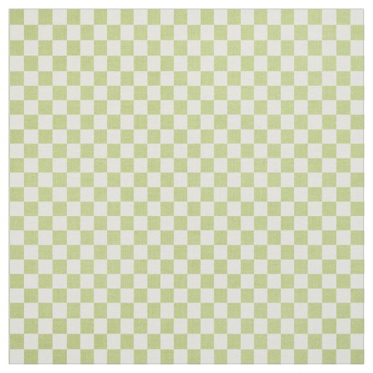 Green Gingham Fabric Stof (Swatch)