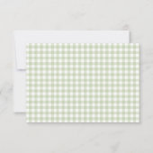 Green Gingham Fresh van de markt Bedankt Card (Achterkant)