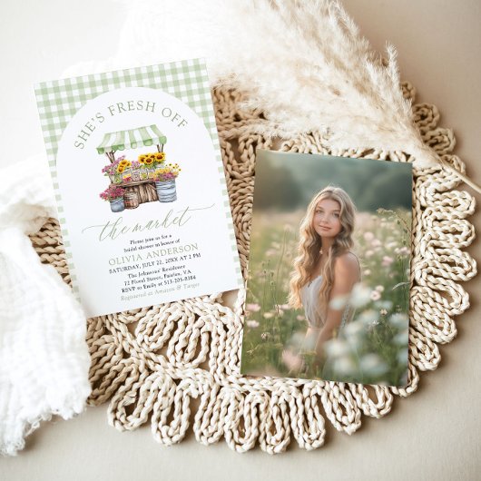 Green Gingham Fresh van het Vrijgezellenfeest van  Kaart