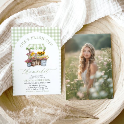 Green Gingham Fresh van het Vrijgezellenfeest van  Kaart