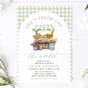 Green Gingham Fresh van het Vrijgezellenfeest van Kaart