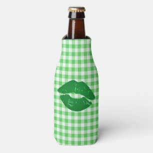 Green Gingham Fun Irish Kiss St Patrick's Day Flesjeskoeler