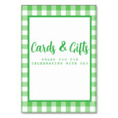 Green Gingham Kaarten en geschenken (Achterkant)