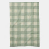 Green Gingham kitchen towel Theedoek (Verticaal)