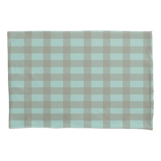 Green Gingham Kussensloop (Voorkant)