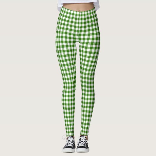 Green Gingham Leggings (Voorkant)