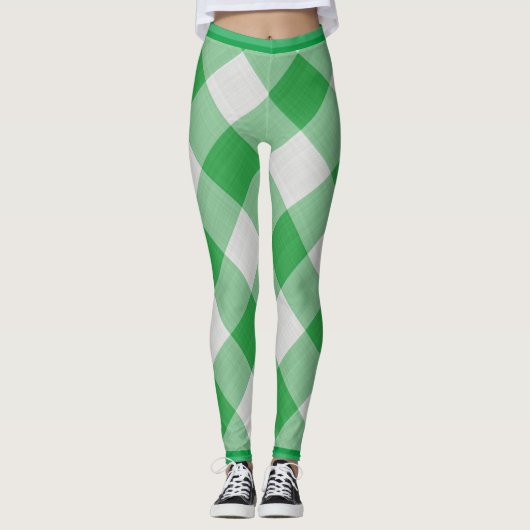 Green Gingham Leggings (Voorkant)