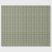 Green Gingham Modern kerstomslag Cadeaupapier (Vlak)