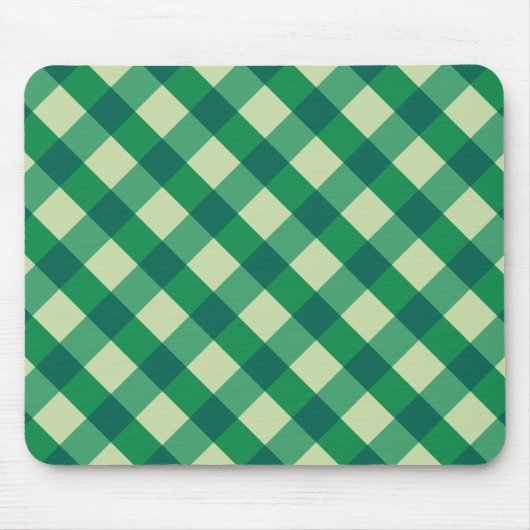 Green Gingham Muismat (Voorkant)