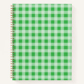 Green Gingham Notitieboek (Voorkant)