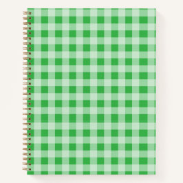 Green Gingham Notitieboek