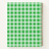 Green Gingham Notitieboek (Achterkant)