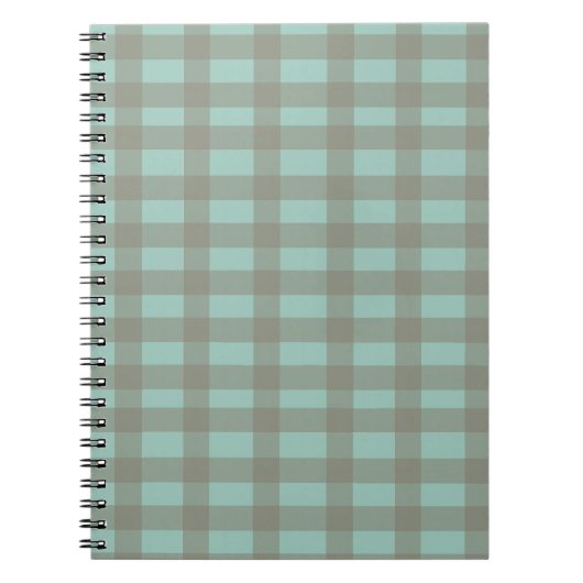 Green Gingham Notitieboek (Voorkant)