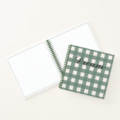 Green Gingham Notitieboek (Binnen)
