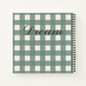 Green Gingham Notitieboek (Achterkant)
