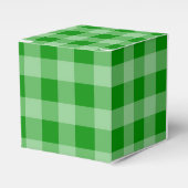 Green Gingham Pattern Bedankdoosjes (Voorkant Zijde)