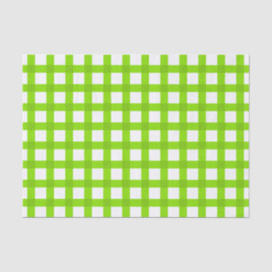 Green Gingham Pattern Tissuepapier