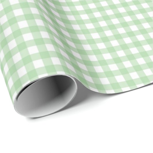 Green Gingham Pset Cadeaupapier (Rol Hoek)