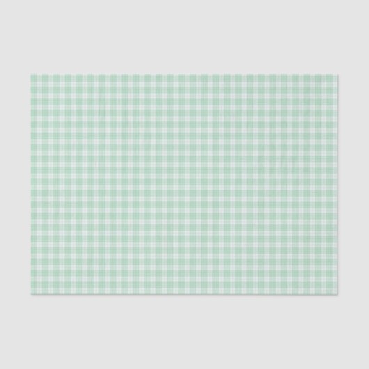 Green Gingham Pset Tissuepapier (Voorkant)