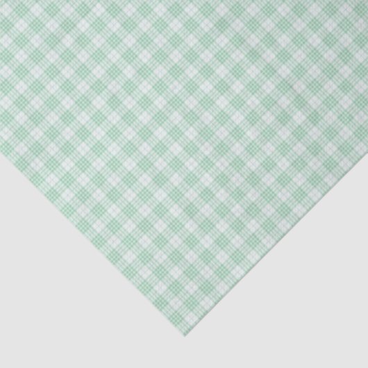 Green Gingham Pset Tissuepapier (Detail)