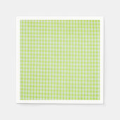 Green Gingham Servetten (Voorkant)