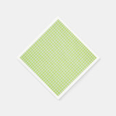 Green Gingham Servetten (Hoek)