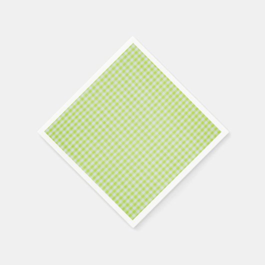 Green Gingham Servetten (Hoek)