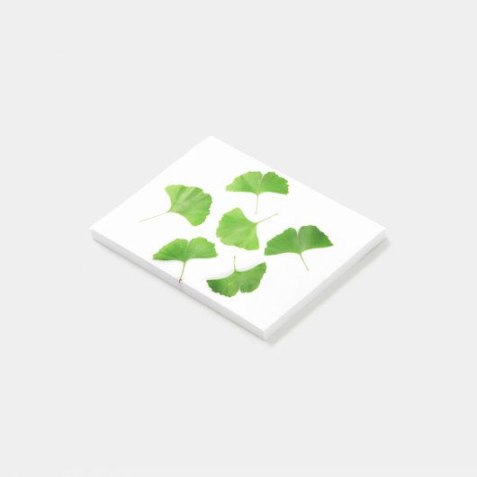 Green Ginkgo Biloba Post-it® Notes (Schuin)