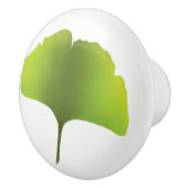 Green Ginko Leaf-knop Keramische Knop (Rechts)