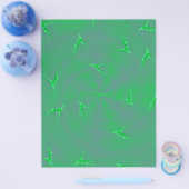 Green Ginseng Man Bulk Scrapbook Paper Pages Flyer (Enkel)