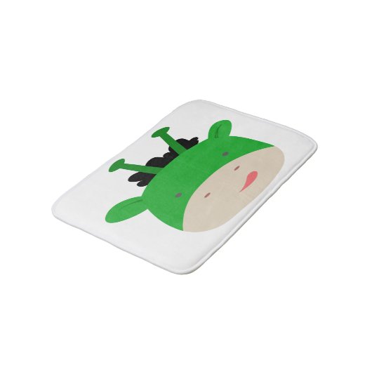 Green Giraffe Bath Mat (Gekanteld)