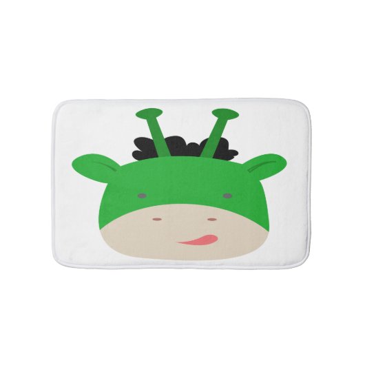 Green Giraffe Bath Mat (Voorkant)